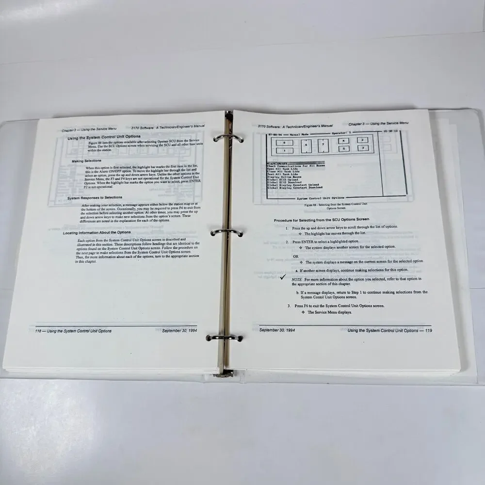 SANTA CLARA PLASTICS SCP 3170 Software Operator's Manual 1993 Vintage